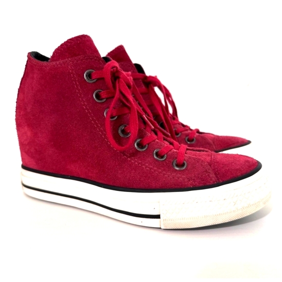 Converse Chuck Taylor Womens Dahila Lux Mid Hidden Platform Wedge - Picture 3 of 9